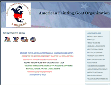 Tablet Screenshot of americanfaintinggoat.com
